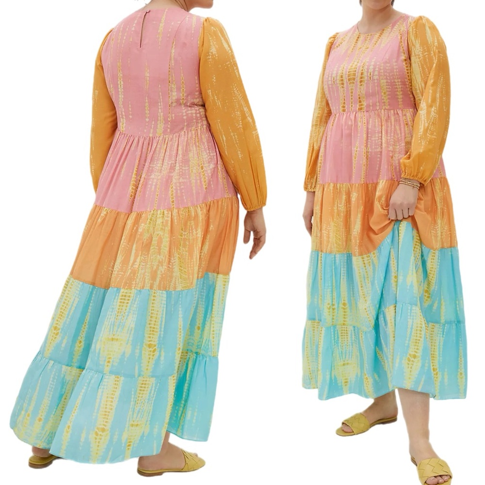 Colorful Tiered Maxi Dress